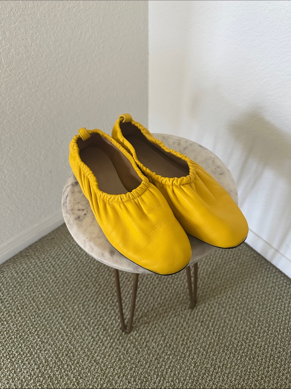 Everlane Yellow Ballet Flats